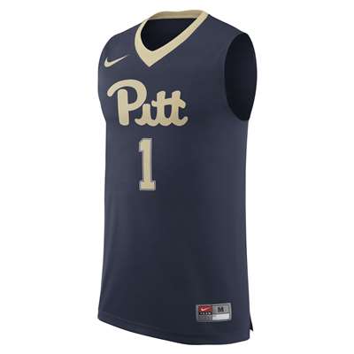 Nike Pittsburgh Panthers Replica Basketball Jersey - #1 Navy