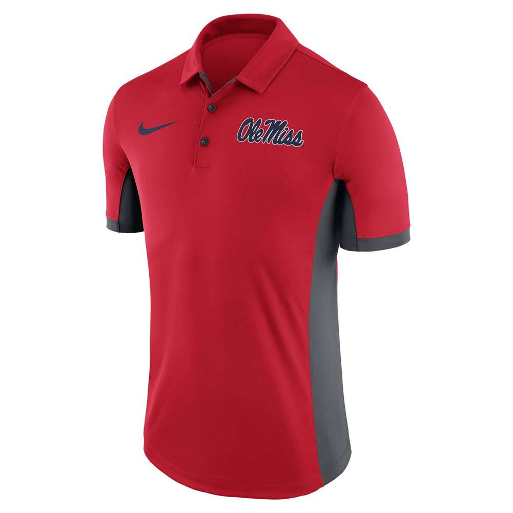 Nike Mississippi Ole Miss Rebels Dry Evergreen Polo