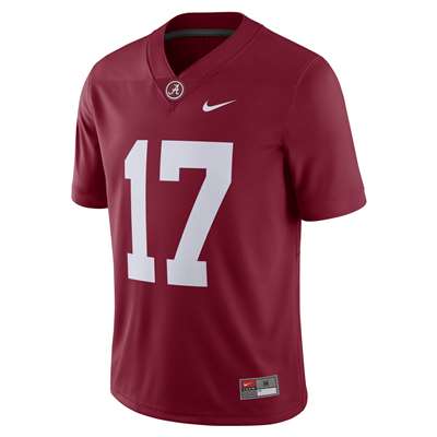 Nike Alabama Crimson Tide Game Football Jersey - #17 Crimson