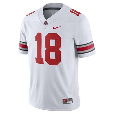 Nike Ohio State Buckeyes Game Football Jersey - #18 White