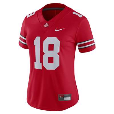 Nike Ohio State Buckeyes Women's Football Game Jersey - Red #18