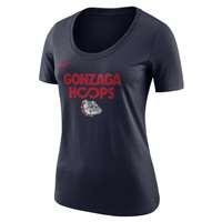 Nike Gonzaga Bulldogs Women's Cotton Basketball T-Shirt