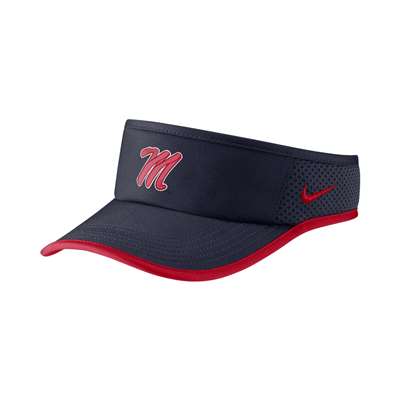 Nike Mississippi Ole Miss Rebels Aerobill Featherlight Visor