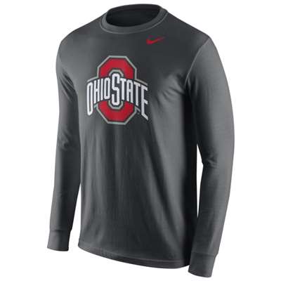 Nike Ohio State Buckeyes Dri-FIT Long Sleeve Logo T-Shirt