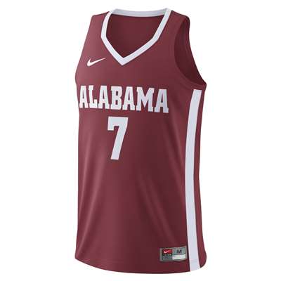 Nike Alabama Crimson Tide Replica Basketball Jersey - #7 Crimson