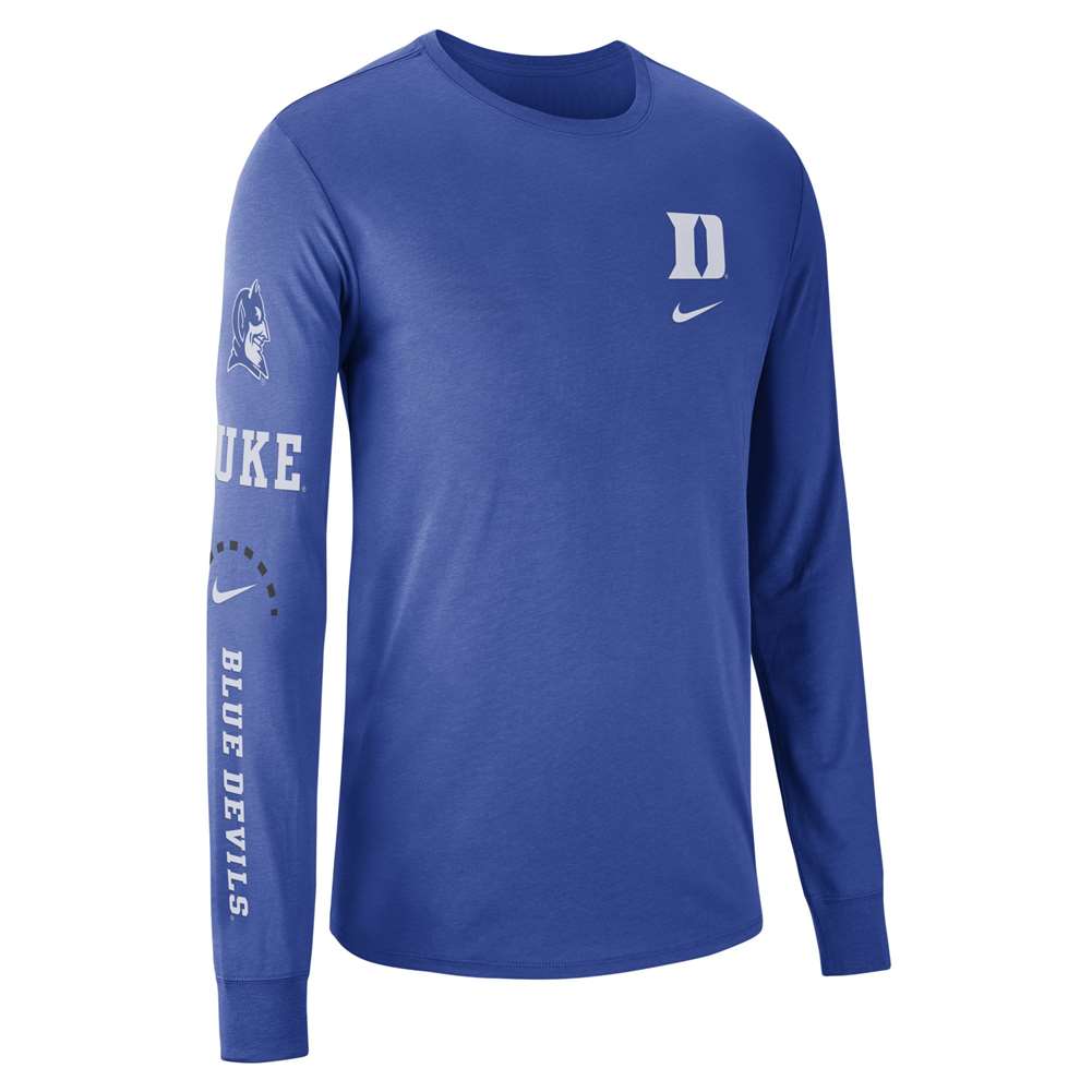 Nike Duke Blue Devils Long Sleeve Elevation T-Shirt