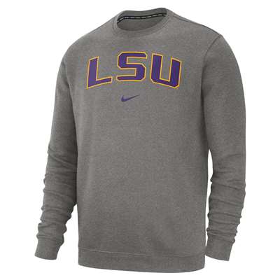 Nike LSU Tigers Club Fleece Crew Sweatshirt