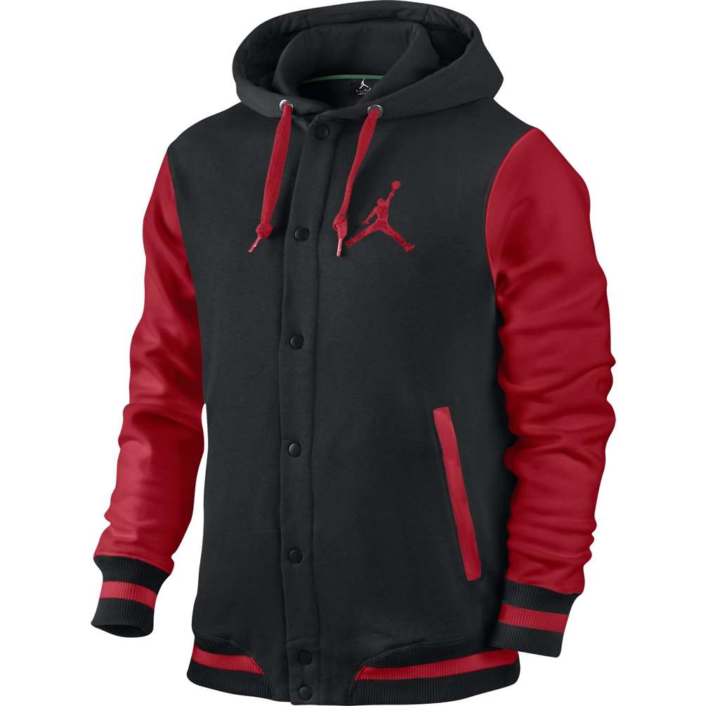 Jordan The Varisty Hoodie 2.0 Sweatshirt - Black/Gym Red