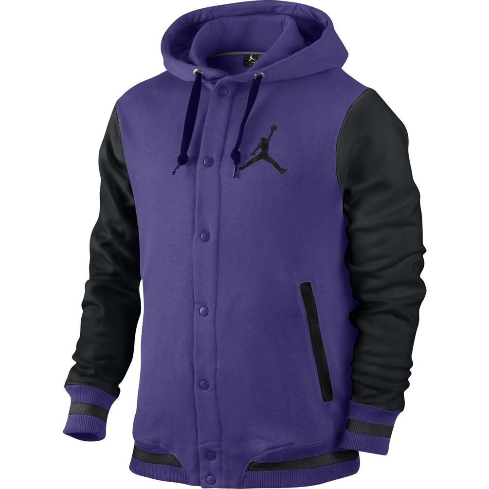 purple and black sweatshirt