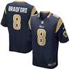 Nike St. Louis Rams Sam Bradford Game Jersey - Navy #8