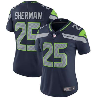 Nike Seattle Seahawks Women's Richard Sherman Game Jersey - Navy #25