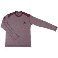 Jordan Long Sleeve Waffle Shirt - Maroon