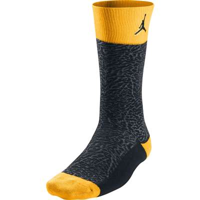 black and yellow jordan socks