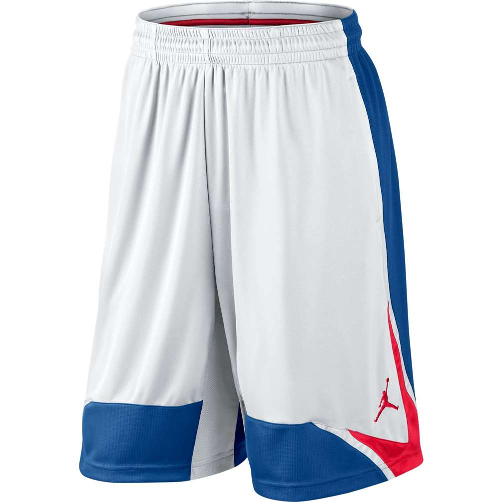 Jordan Phase 23 Basketball Short - White/Blue/Red