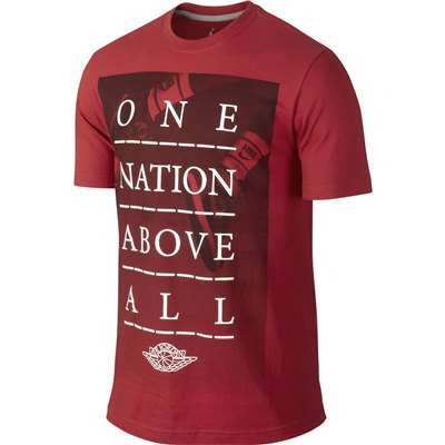 Air Jordan One Nation Above All T-Shirt - Red