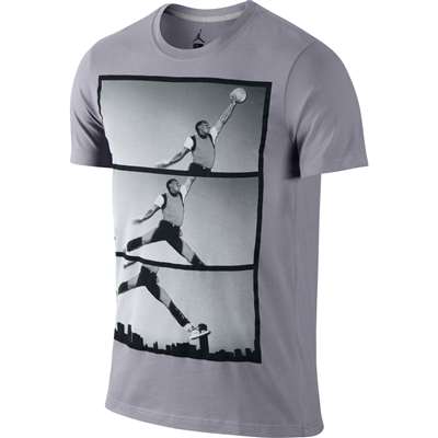 Jordan AJI Poster Reel T-Shirt - Cement Grey