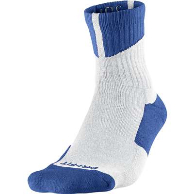 Air Jordan Dri-Fit High Quarter Socks - White/Game Royal