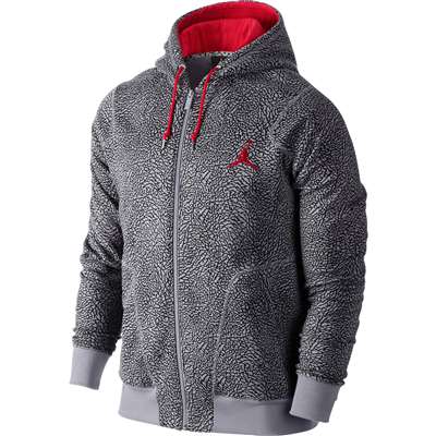 Jordan Own The Elephant Full-Zip Hodded Sweatshirt - Grey/Black