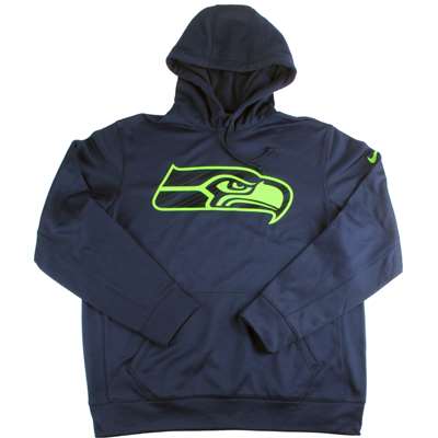 Nike Seattle Seahawks Therma-FIT Logo Hoodie - Navy