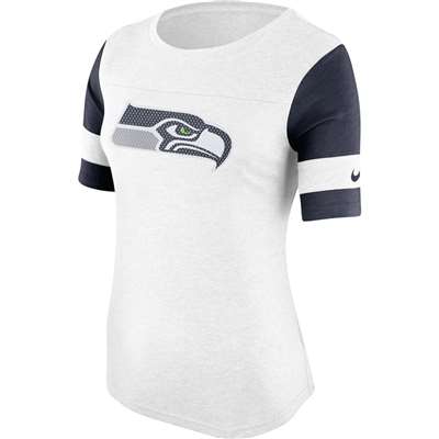 Women's Fanatics Branded College Navy Seattle Seahawks Speed Tested V-Neck T-Shirt