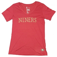 Nike San Francisco 49ers Women's Tri-Blend V-Neck T-Shirt