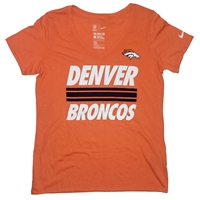 Nike Denver Broncos Women's Tri-Blend V-Neck T-Shi