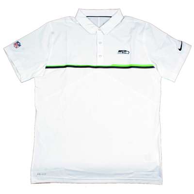 Nike Seattle Seahawks Dri-FIT Performance Polo - White