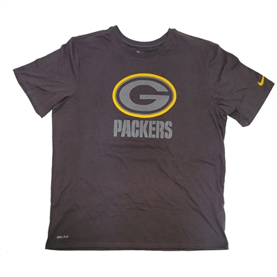 Nike Green Bay Packers Dri-Fit Logo T-Shirt - Char