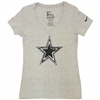 Nike Dallas Cowboys Women's Flyover Tri-Blend V-Ne