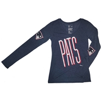 Nike New England Patriots Women's Tri-Blend Long S