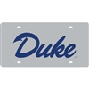 Duke Inlaid Acrylic License Plate - Silver Mirror Background