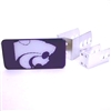 Kansas State Universal Hitch Receiver W/domed Emblem - Purple Background