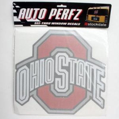 Ohio State Perforated Vinyl Window Decal