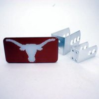 Texas Universal Hitch Receiver W/domed Emblem - Orange Background