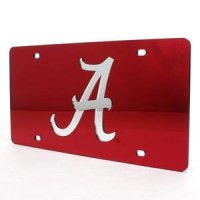 Alabama Inlaid Acrylic License Plate -