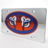 Auburn Inlaid Acrylic License Plate - Silver