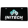 Initech Inlaid Acrylic License Plate - Black