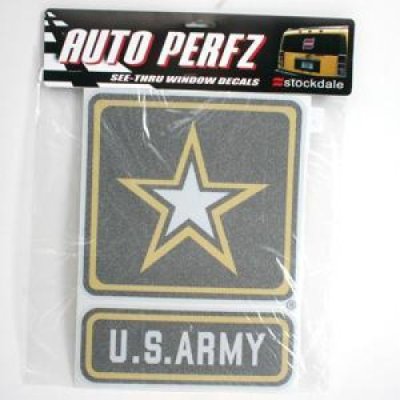 U.s. Army Perforated Vinyl Window Decal