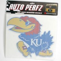 Kansas Jayhawks Perforated Vinyl Window Decal