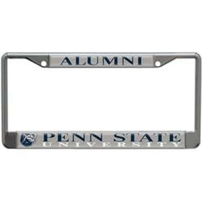 Penn State Alumni Metal License Plate Frame W/domed Insert - White Background