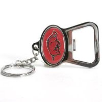 Arkansas Metal Key Chain And Bottle Opener W/domed Insert