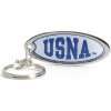 Navy Metal Key Chain W/domed Insert