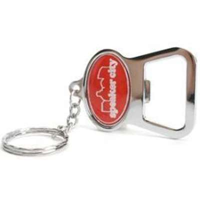 Speaker City Metal Key Chain And Bottle Opener W/Domed Insert