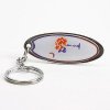 Clemson "palm, Moon" Metal Key Chain W/ Domed Insert