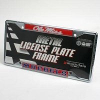 Ole Miss "rebels" License Frame - Chrome