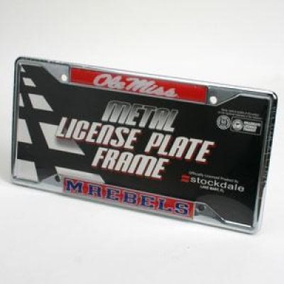 Ole Miss "rebels" License Frame - Chrome