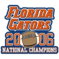 Florida Gators 2006 National Champions Decal