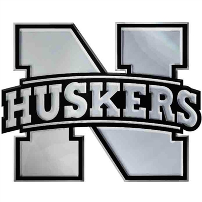 Nebraska Chrome Auto Emblem