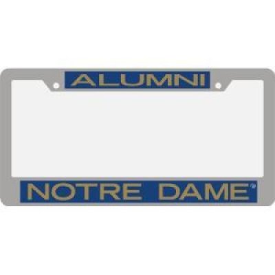 Notre Dame Metal Alumni Inlaid Acrylic License Plate Frame