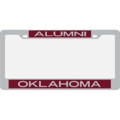 Oklahoma Metal Alumni Inlaid Acrylic License Plate Frame